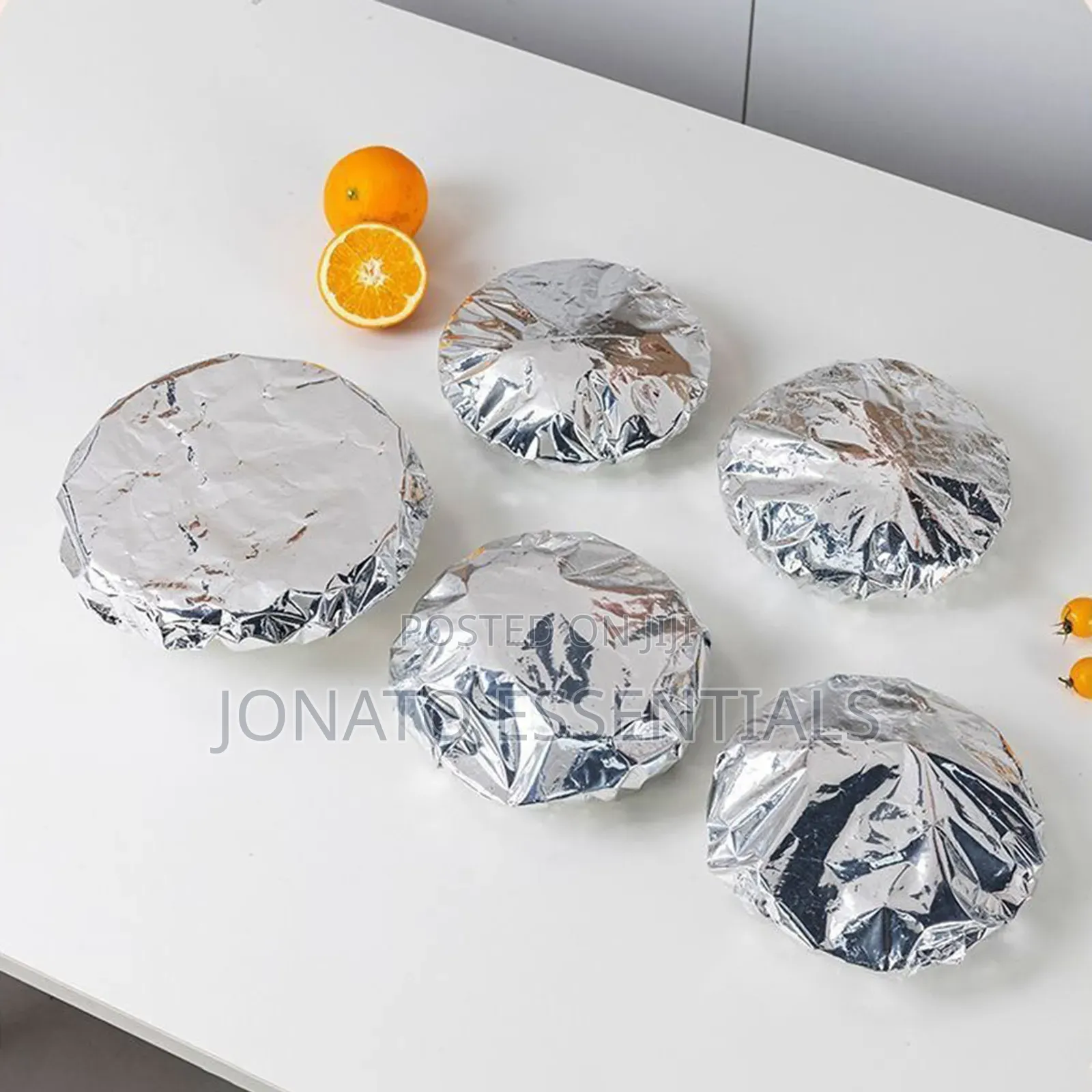 Reusable Elastic Aluminum Foil Food Covers Bowl Lids 10pcs