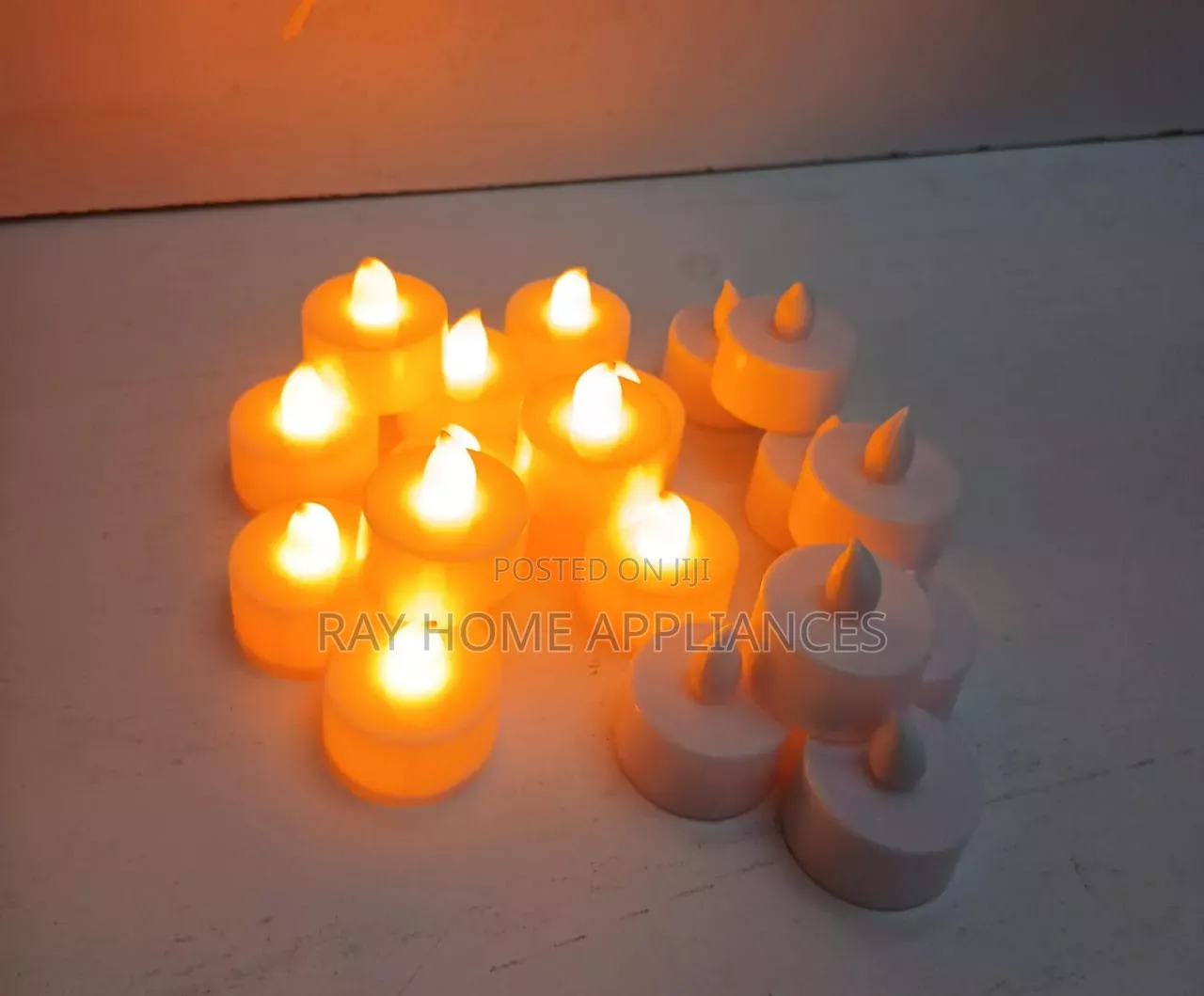 24 Pieces Led Tea Light Candles. White