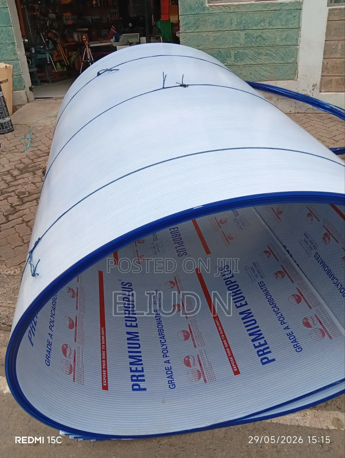 Blue Europlus Polycarbonate Sheet 8mm