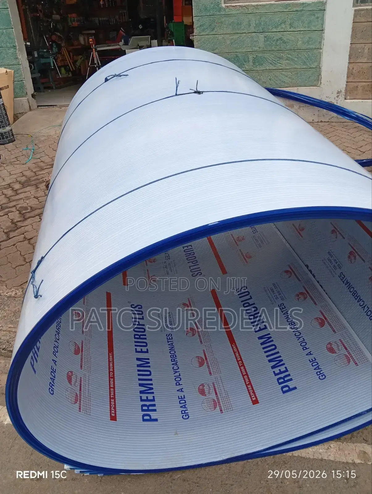 Blue Europlus Polycarbonate Sheet 8mm