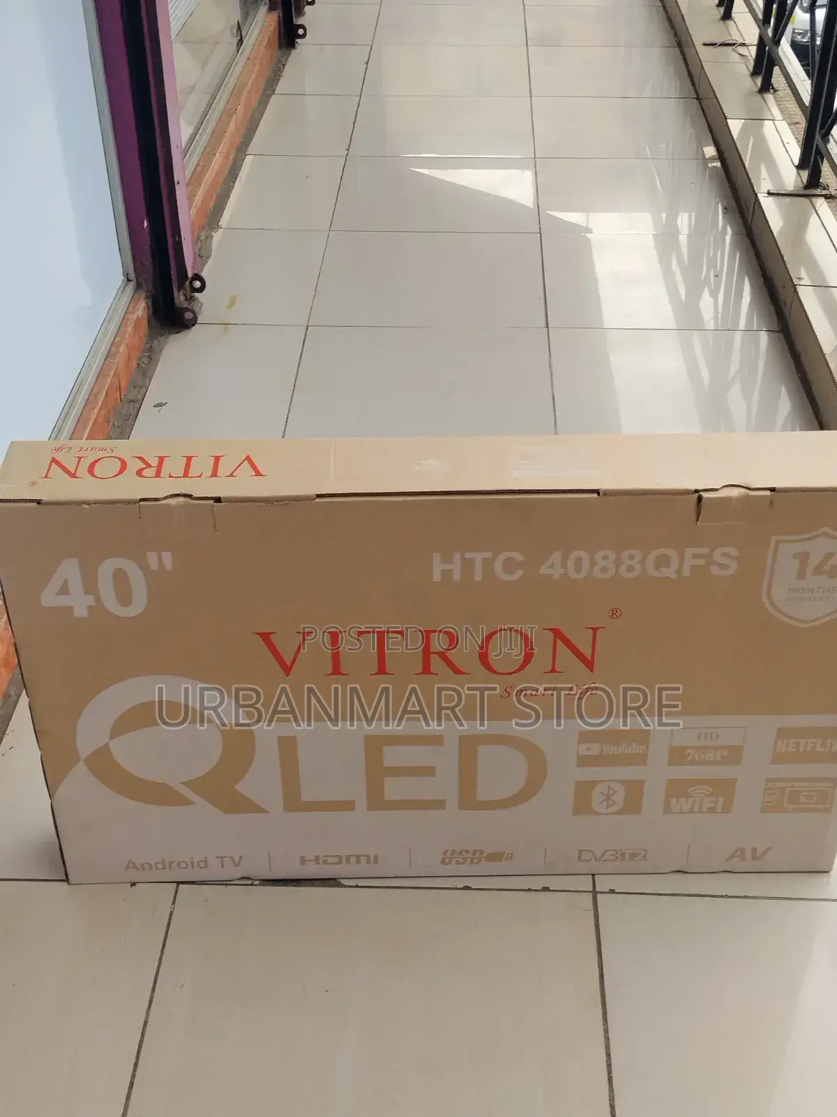 Vitron 40” Smart Qled TV With Wifi Bluetooth