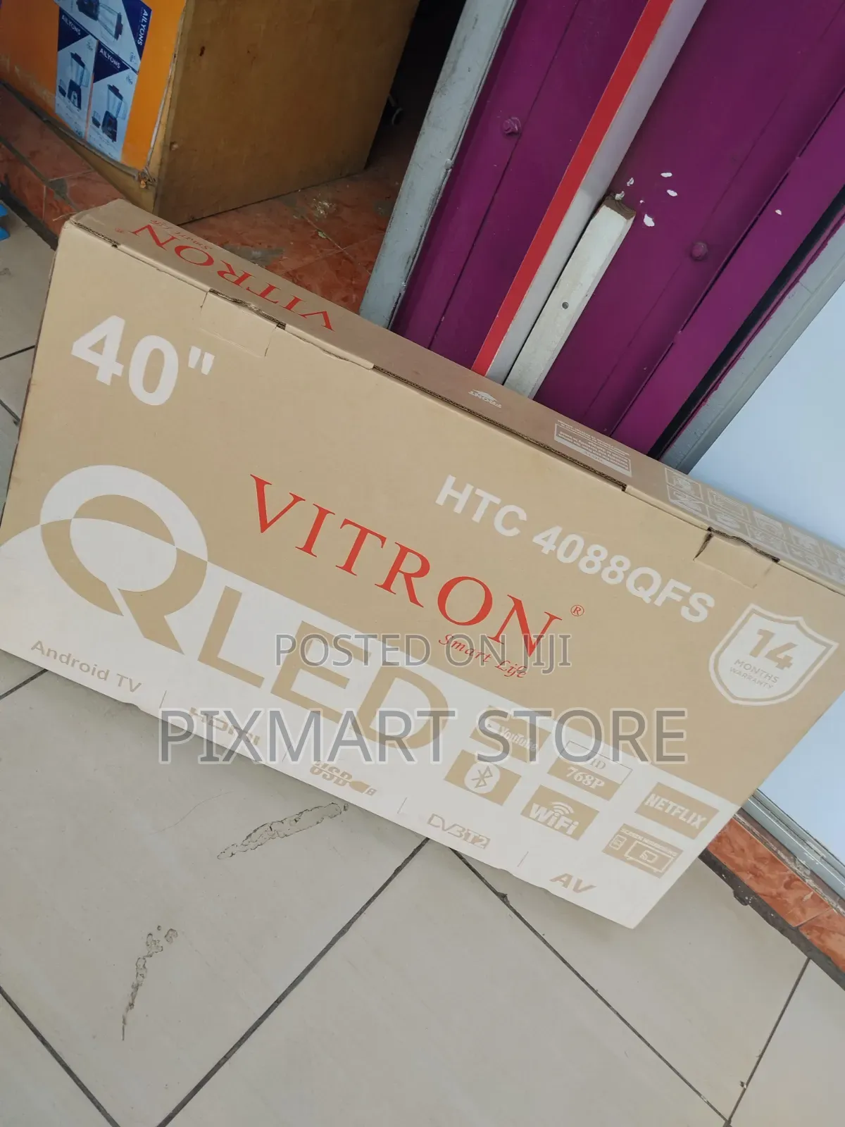 Vitron 40 Inch Frameless Qled Smart Android Television
