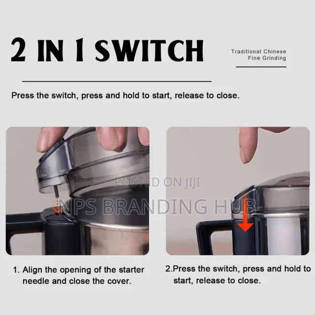 300w Stainless Electric Coffee Grinder Hbc