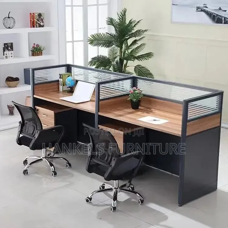 2-Way Office Workstation – Modern Dual Desk Setup for Offices