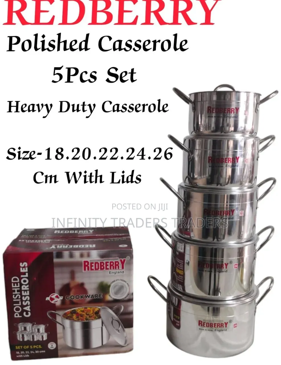 5 PCS Set Stainless Steel Cookware Set