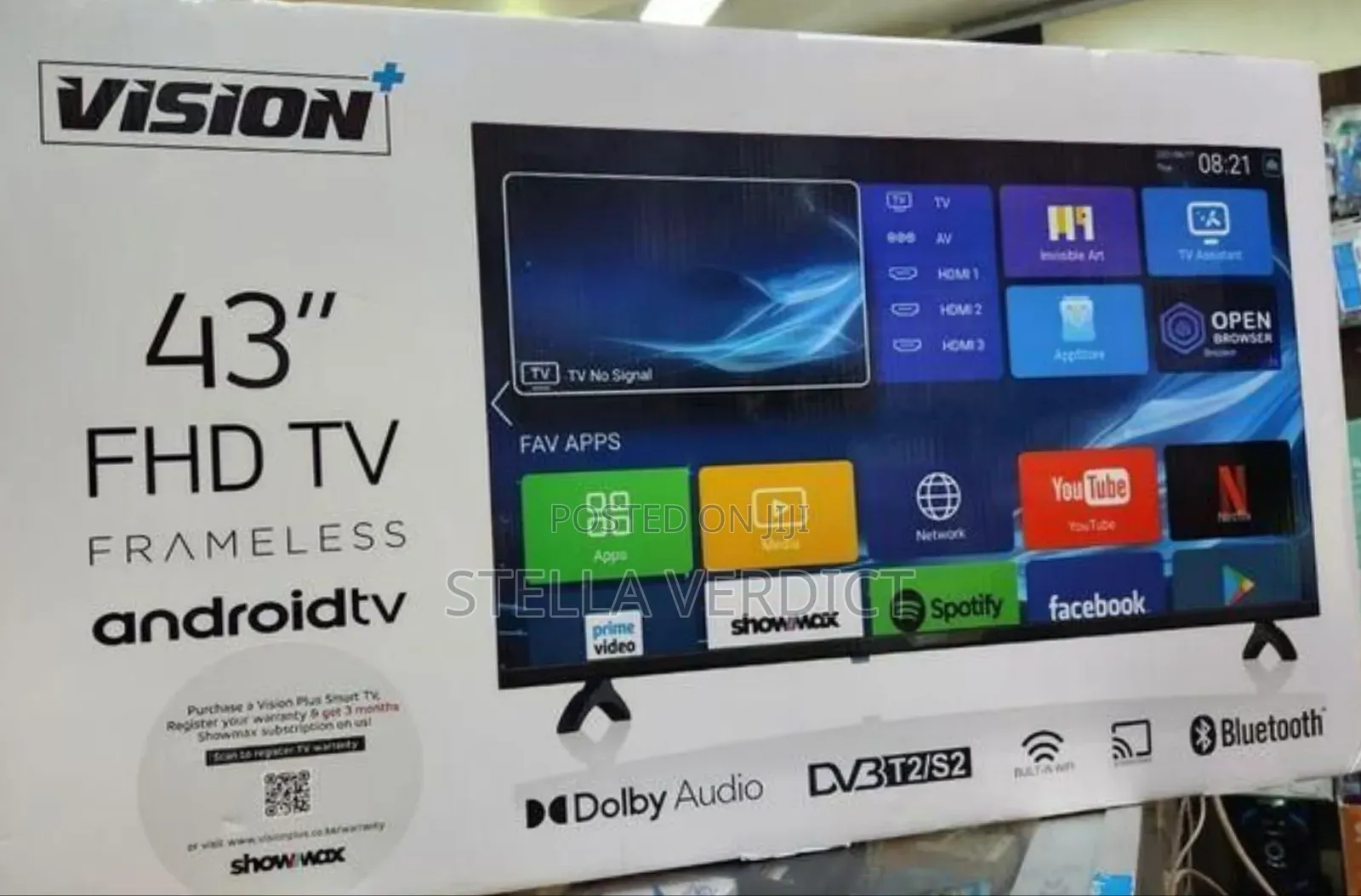 Vision Plus 43inches Whale Tv