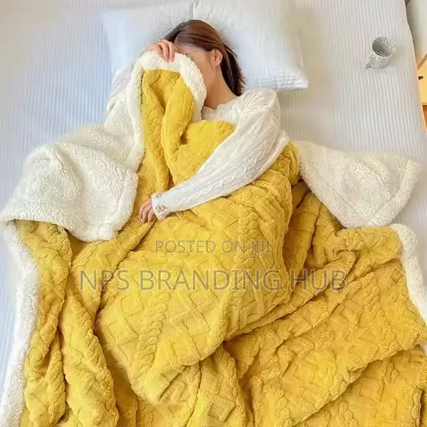 Cozy Woolen/Sherpa/Fleece Throw Blankets -200cm X 230cm TRN