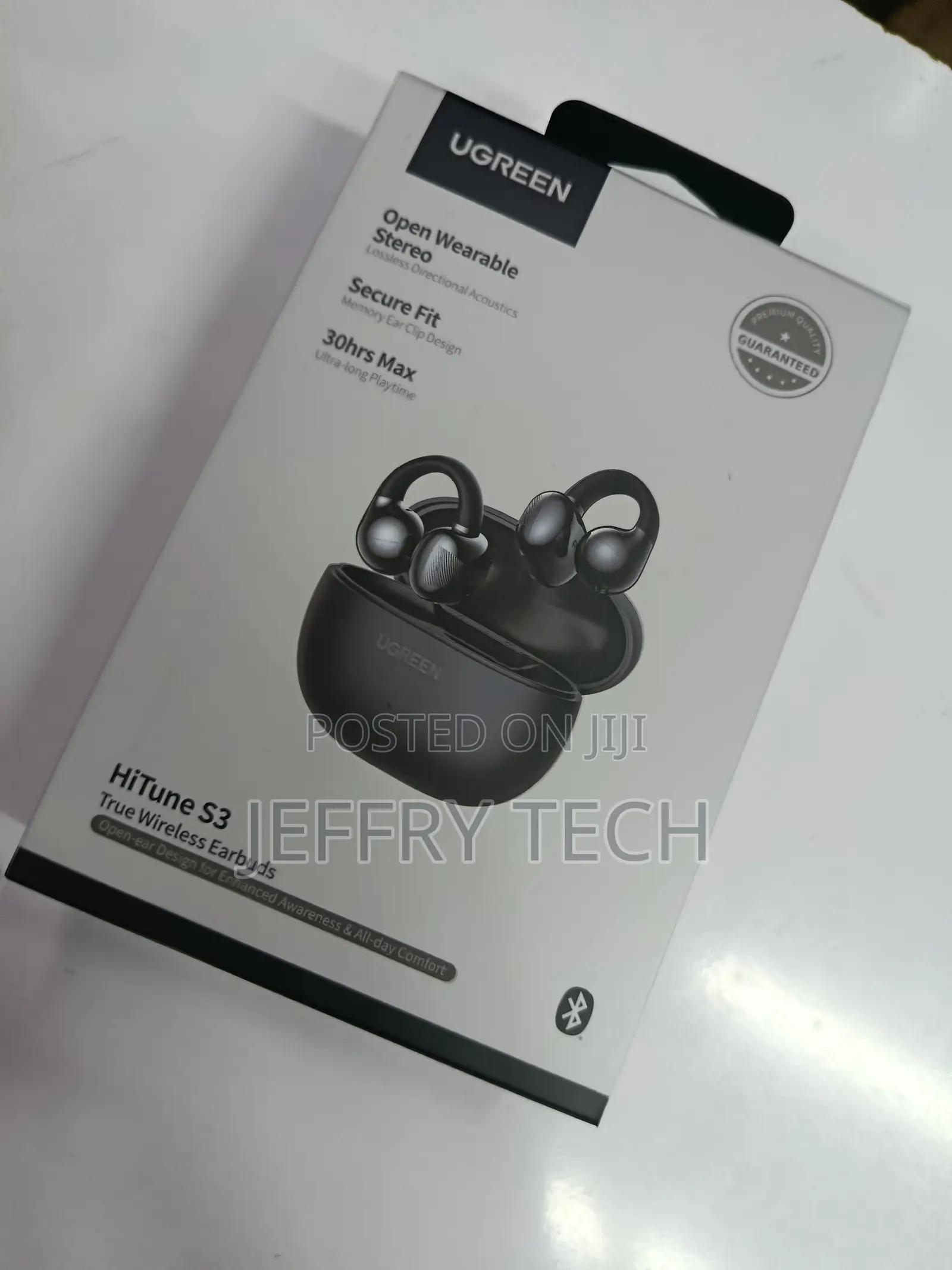 Ugreen Hitune S3 Open Ear Headphones Clip-on Wireless Earbuds, Lightwe