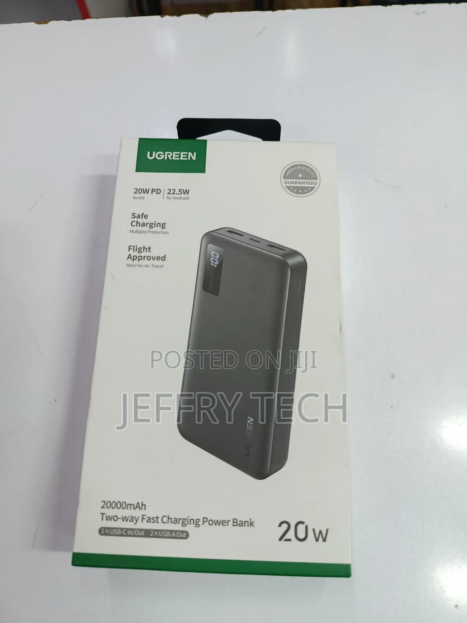 Ugreen Pb312 20000mah Power Bank With 20w Two-Way Fast Charging