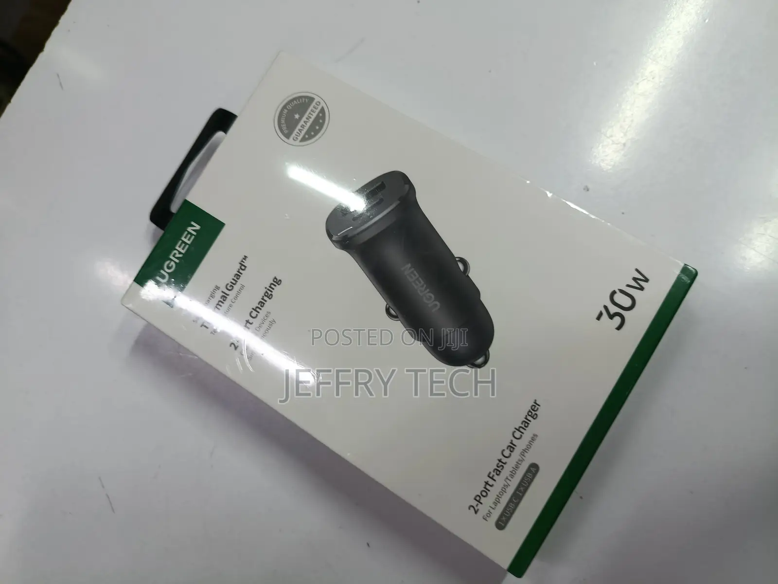 Ugreen 2-Port Fast Car Charger, Specifically the 30w Model Designed
