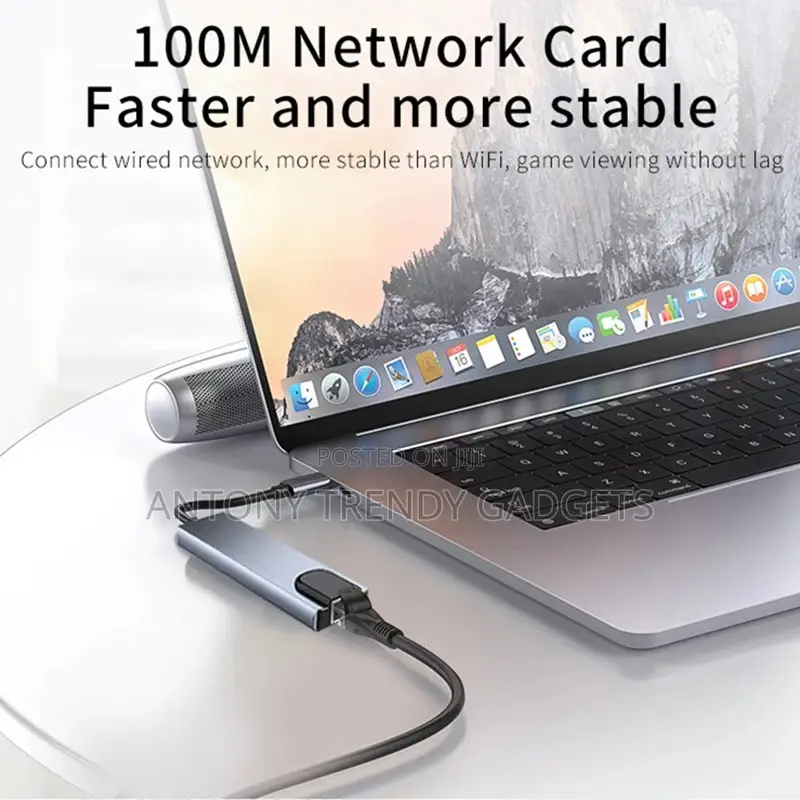 8-in-1 Usb-C Hub Multiport Adapter Hdmi Ethernet Dock