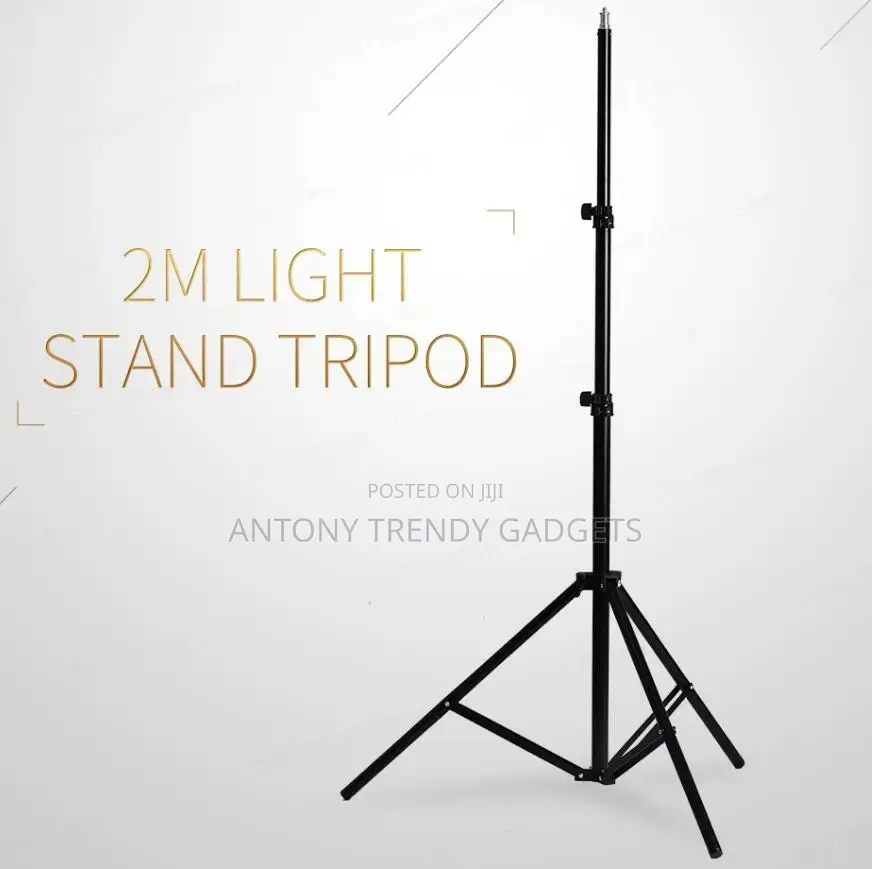 Portable Aluminum Light Stand Tripod 210cm With Clip
