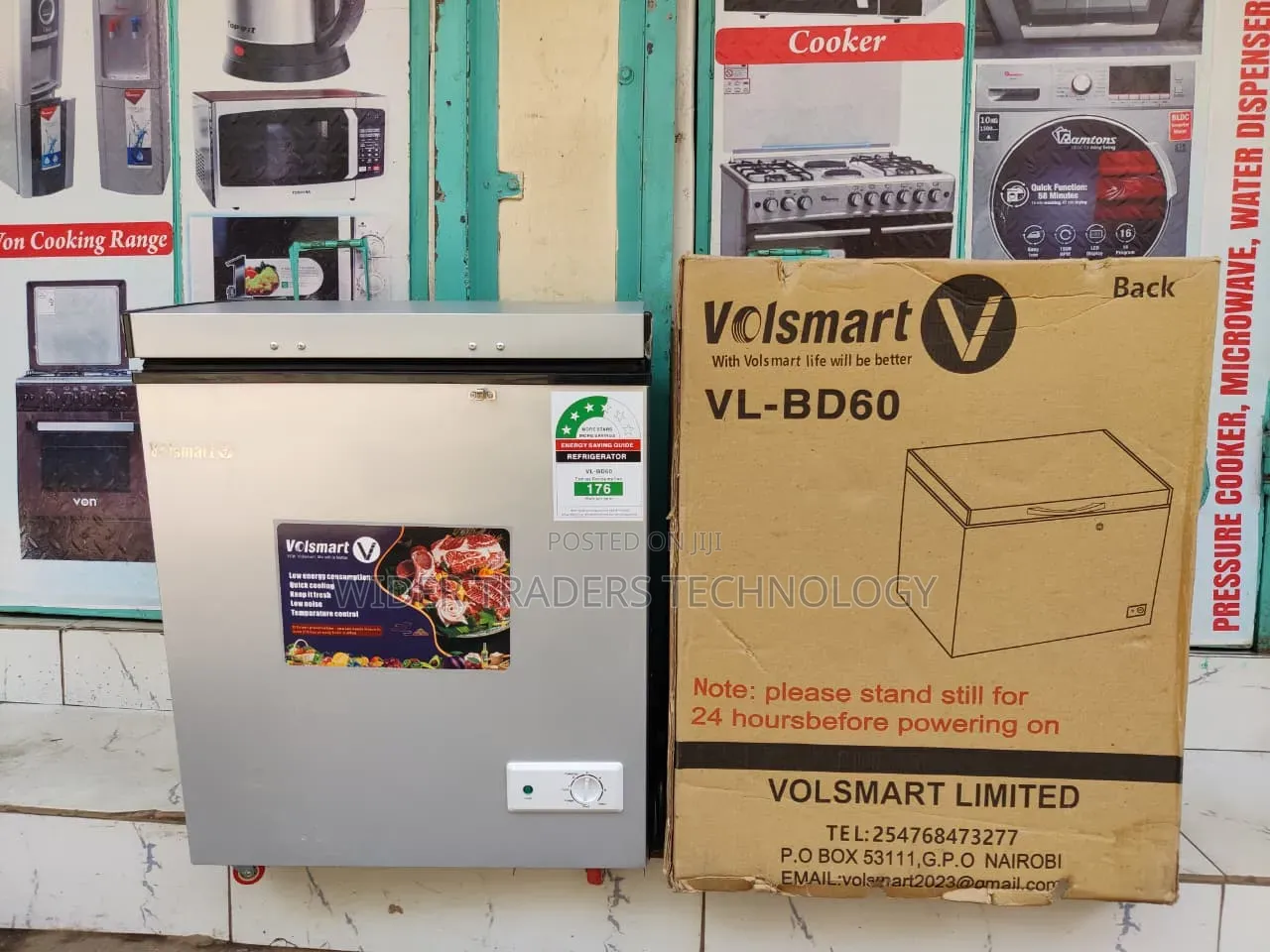 Volsmart Vl-Bd60 60l Chest Freezer in a Grey