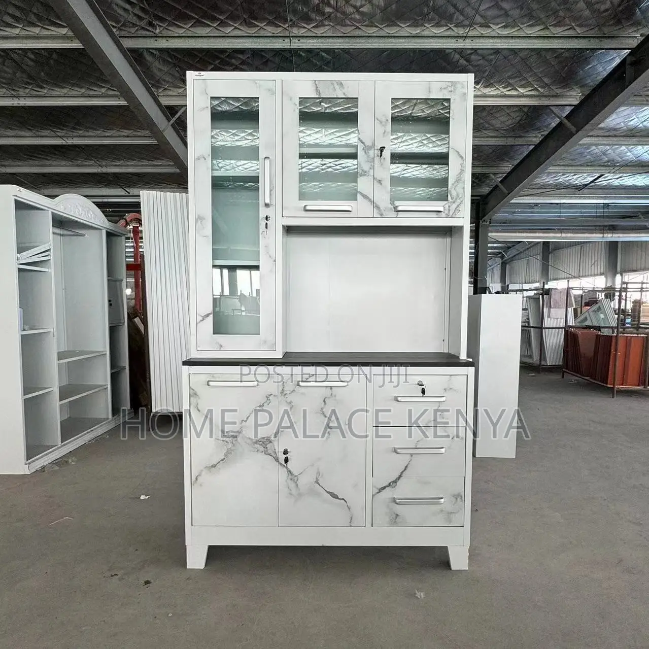 Kitchen Cabinet: Steel Utility Storage Cabinet With Adjustable Shelves