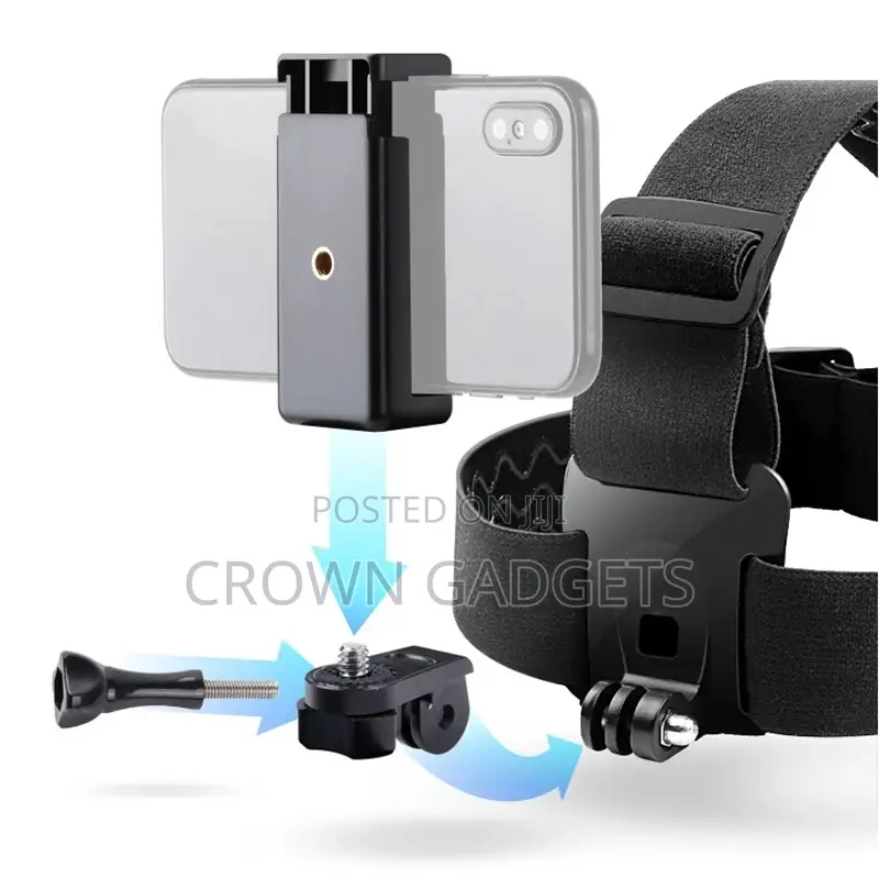 Head Strap Mount for Smartphone Action Camera Pov Recording