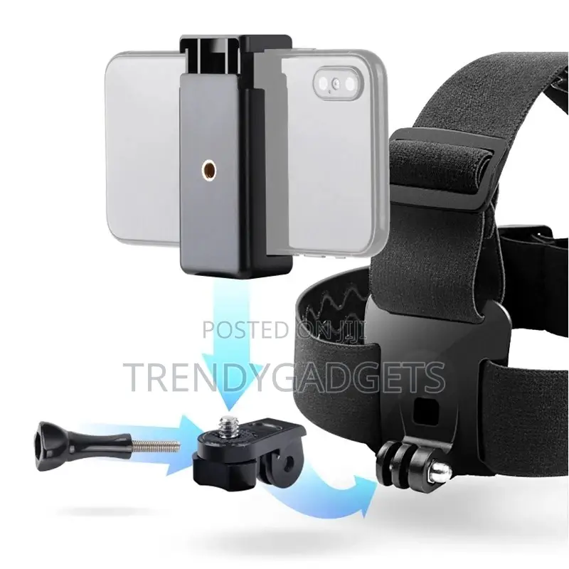 Head Strap Mount for Smartphone Action Camera Pov Recording