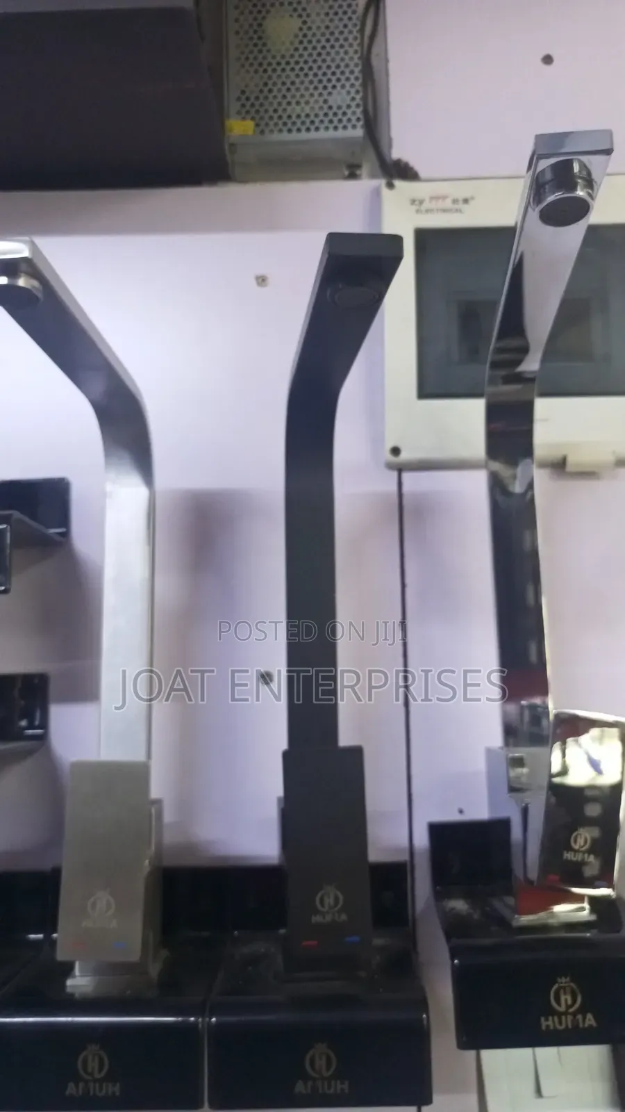 Black Kitchen Pillar Mixture Tap