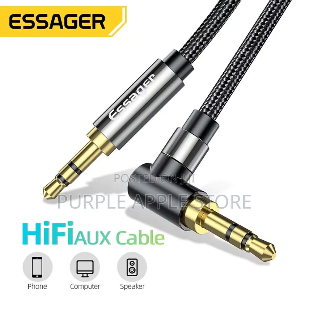 Essager 3.5mm Aux Audio Cable for Car, Speaker Headphones
