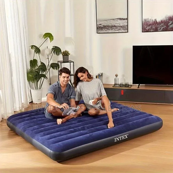 Classy Intex Inflatable Mattress With Free Electric Pump