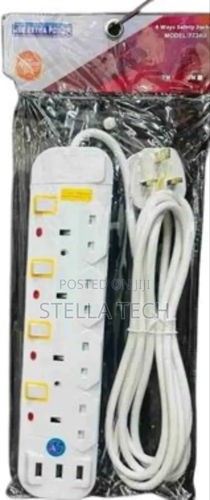 3m 4 Way Extension With Usb and Type C Ports