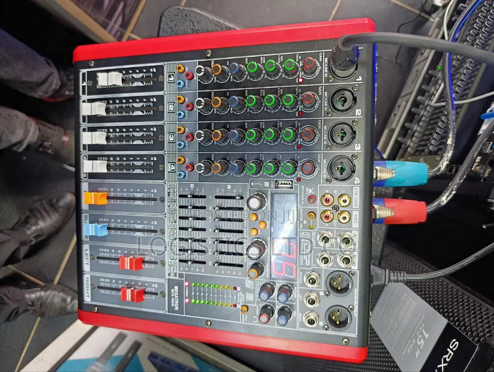 Megatron 4 Channel Powered Audio Mixer