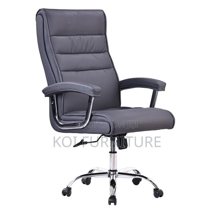 Office Chairs; Strong Leather Executive High Backrest Starbase Chairs
