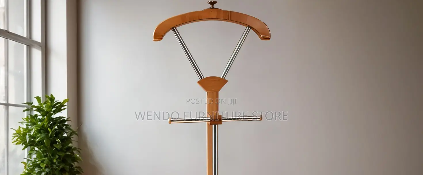 Hangers; Mahogany Long Office Coat and Hat Hangers