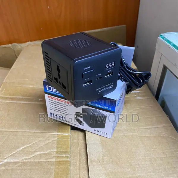 Olesson 1663 150w Car Inverter – Portable 220v Power Supply for Vehicl