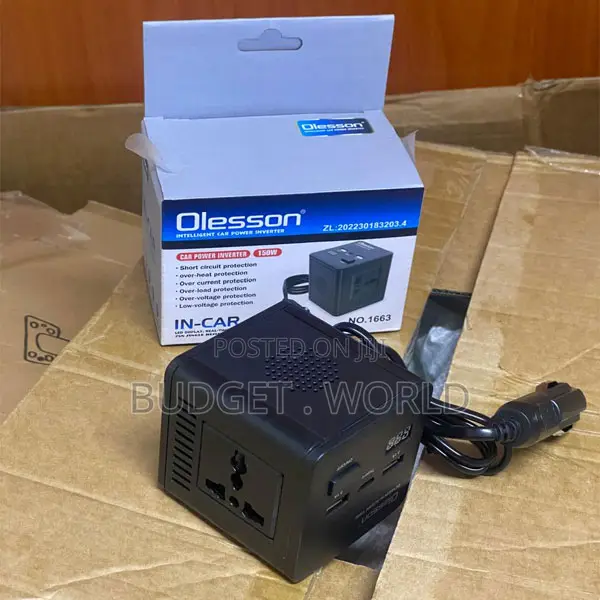 150w Olesson 1663 Car Charger Inverter for Phones, Laptops and Electro