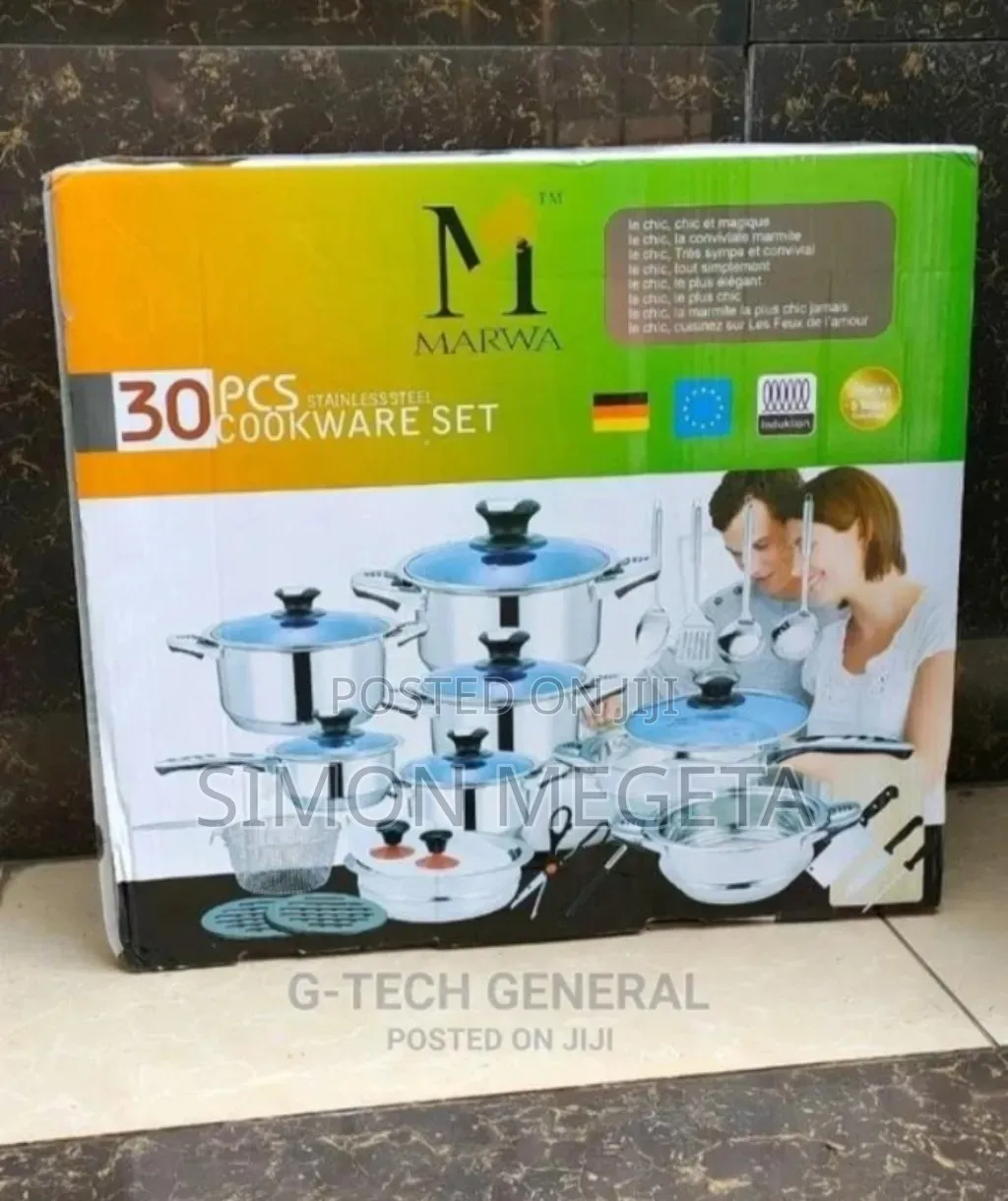 Silver One 30pcs Marwa Cookwares
