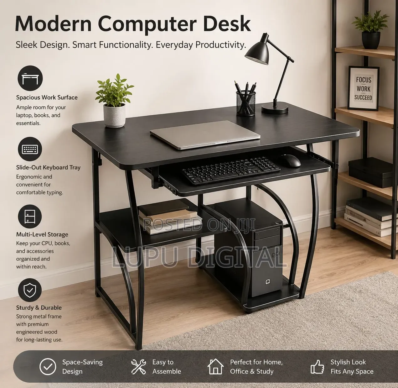 Modern Computer Desk 89*45*72cm