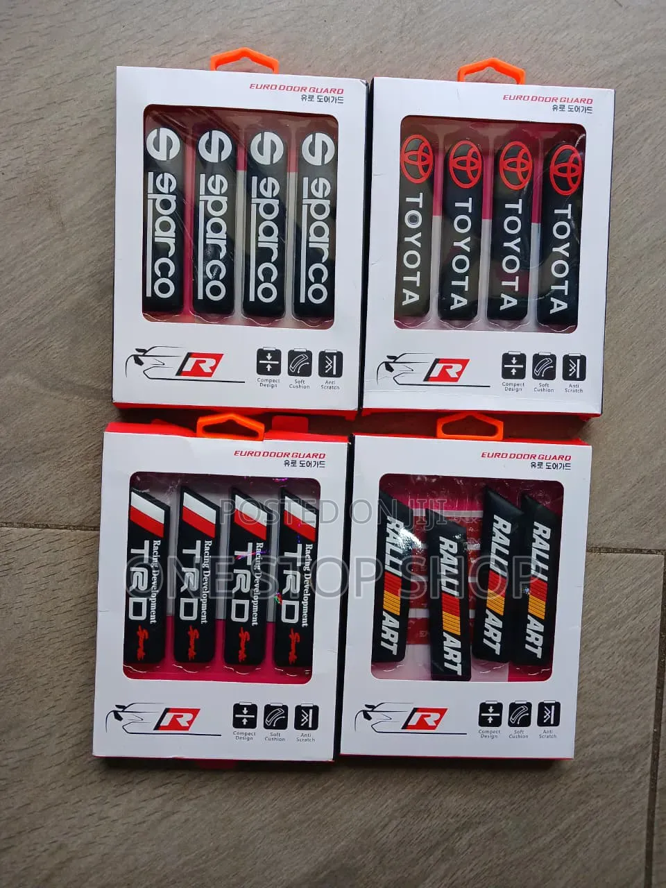 Door Guard Protector in Various Logos Sparco,Trd,Ralliart,Toyota
