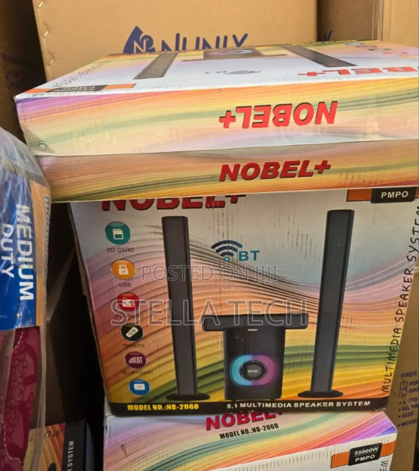 Nobel Nb-2060 5.1ch High Tech Multimedia Sound System Bt/Fm/Usb/Aux.
