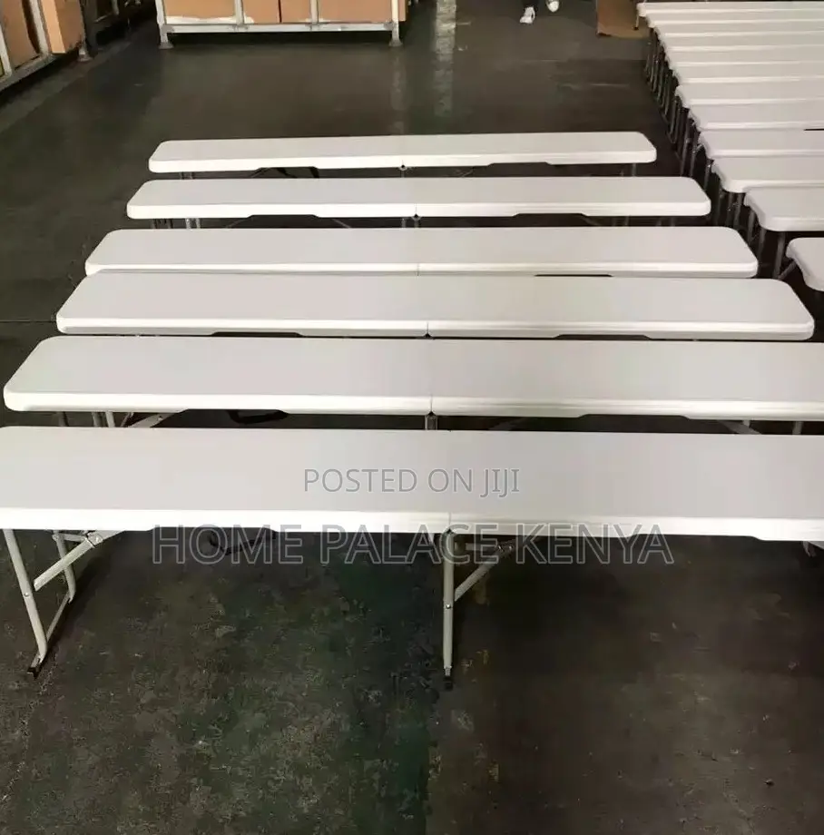 Outdoor Bench; Heavy Duty Plastic Folding Bench With Carry Handle