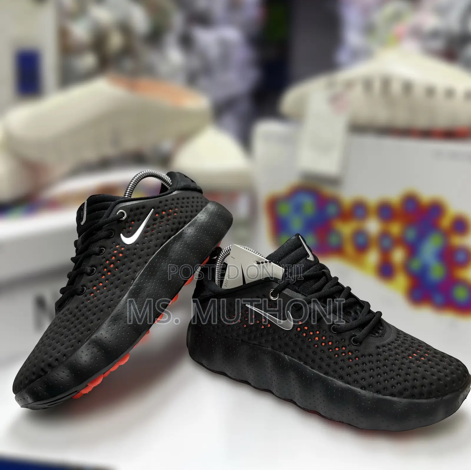 The Nike Mind 002 "Black Hyper Crimson" Pregame Shoes.  40-45