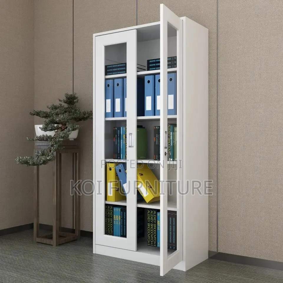 Office Cabinet; Two Doors Cabinet With Adjustable Shevles