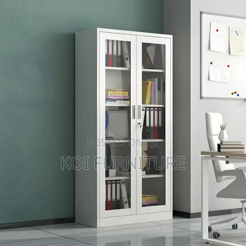 Office Cabinet; Two Doors Cabinet With Adjustable Shevles