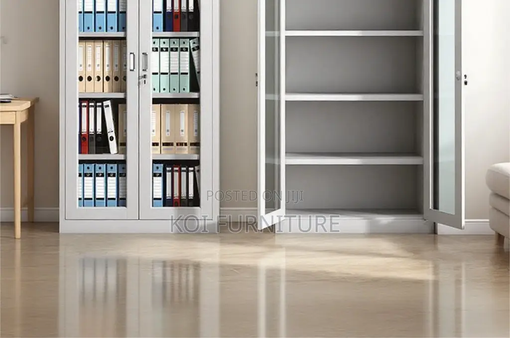Office Cabinet; Two Doors Cabinet With Adjustable Shevles