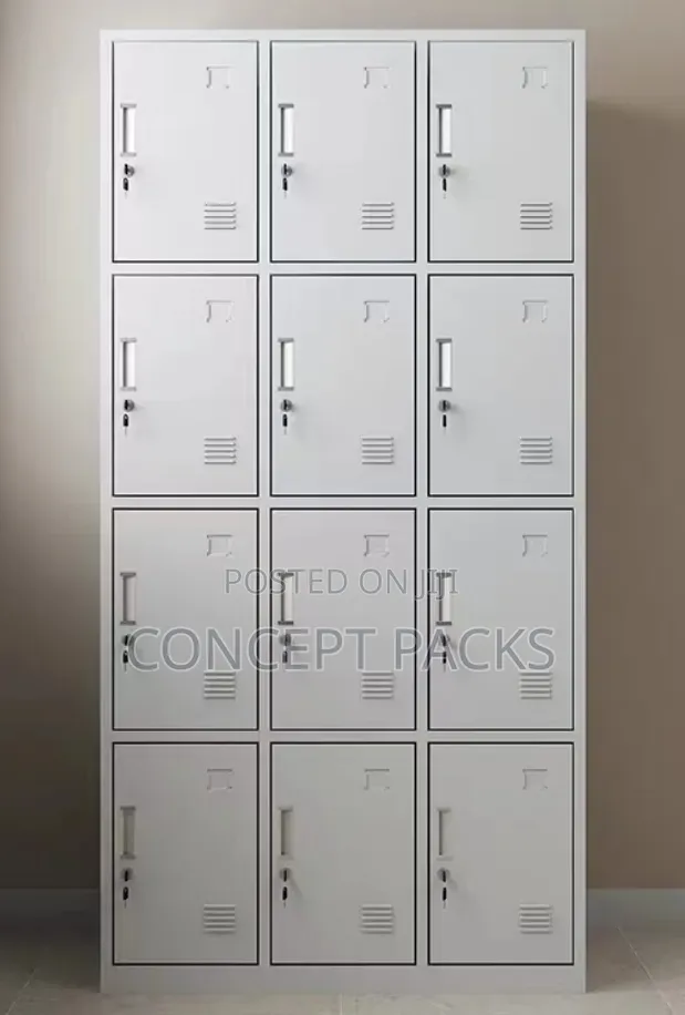 9 Door Metal Locker Durable Secure Storage for Schools, Gyms, Offices