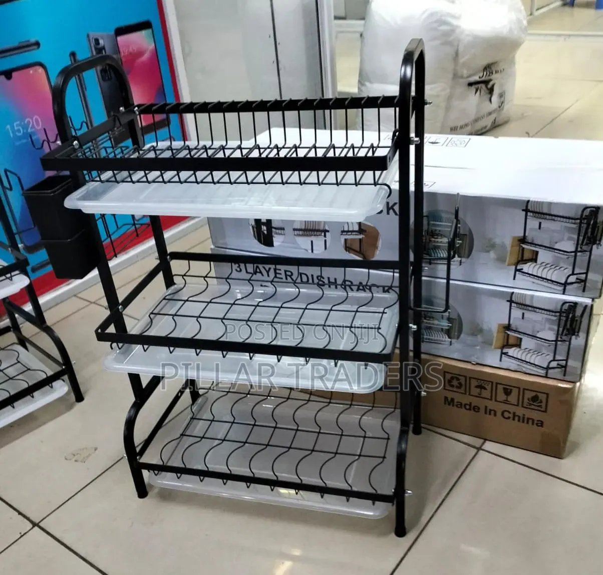 3-tier Kitchen Dish Rack Drainer