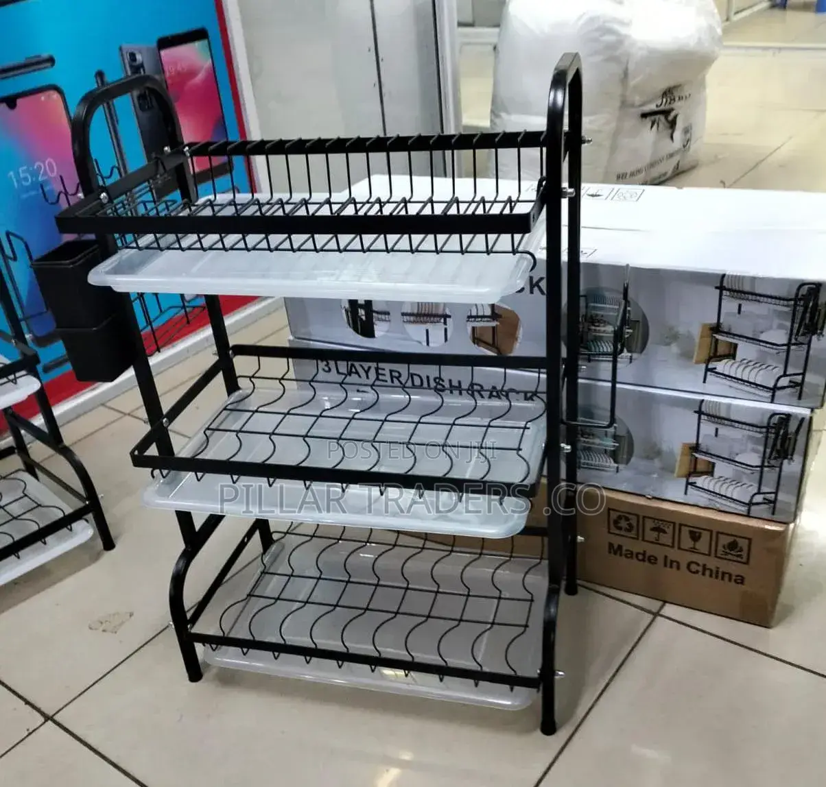 3-tier Kitchen Dish Rack Drainer