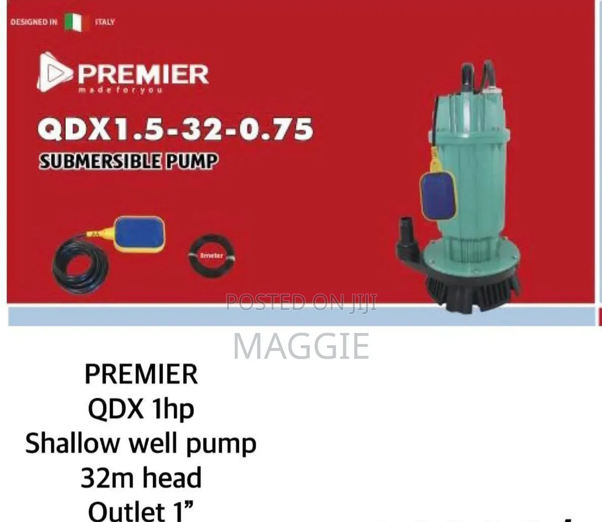 Premier 32m Head Outlet 1 Shallow Well Pump
