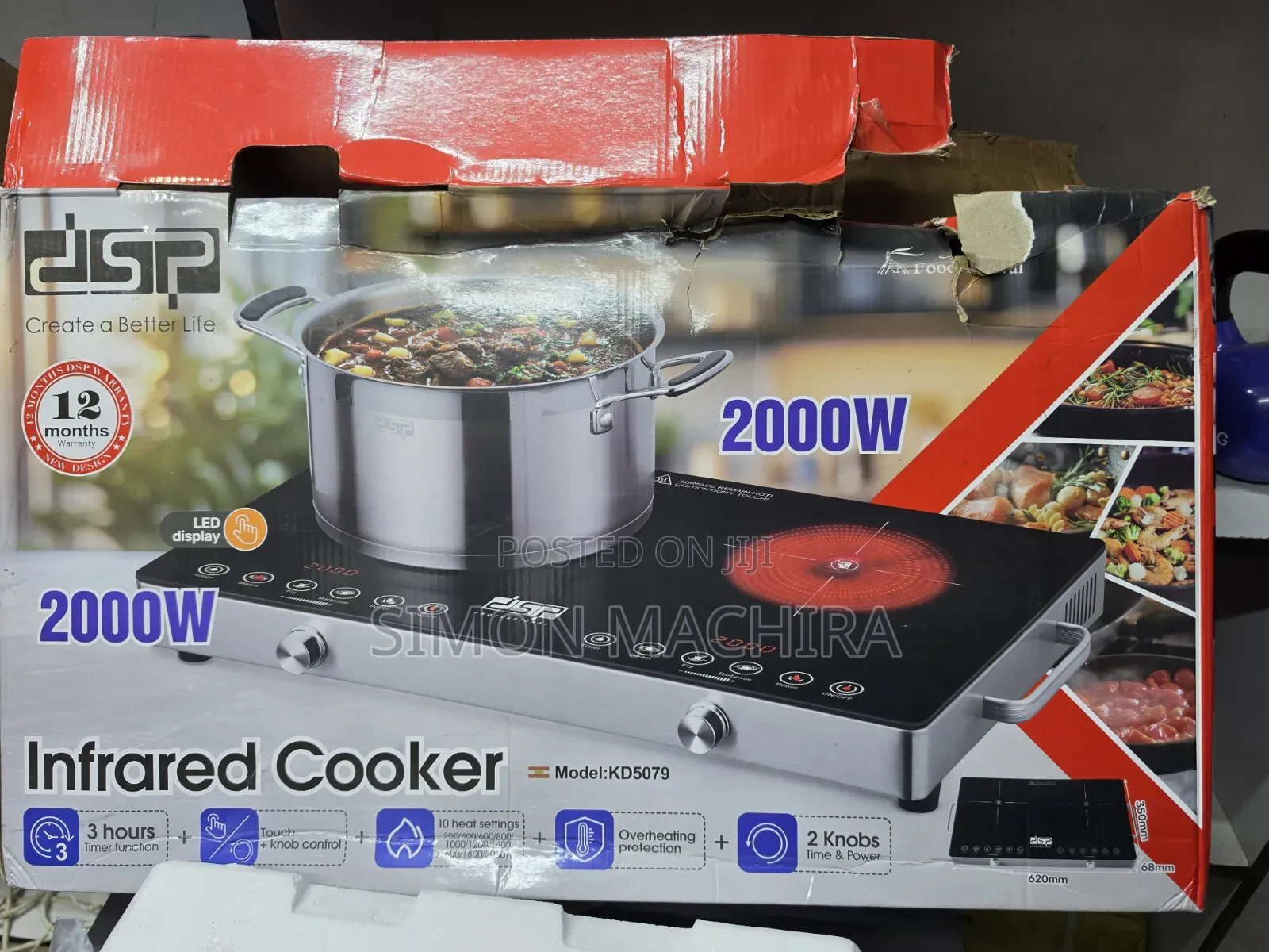 DSP Double Induction 2000w Cooker