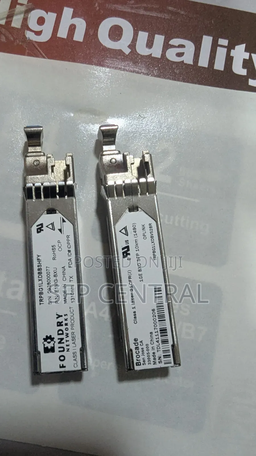 Brocade/Foundry E1mg-BXD/U-10 Microtik Compatible 1g-Bx SFP Pair