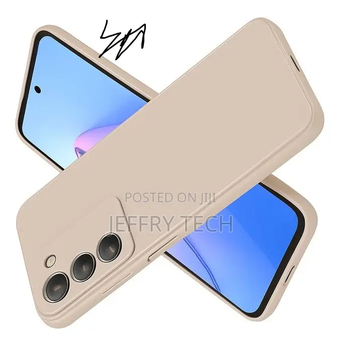 Soft Flexible Silicone Case for Vivo V30 Lite, Shockproof (Beige)