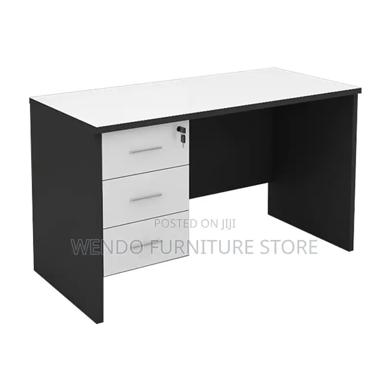 Office Desk; 1.2 Meters Brown MDF Top Office Desk