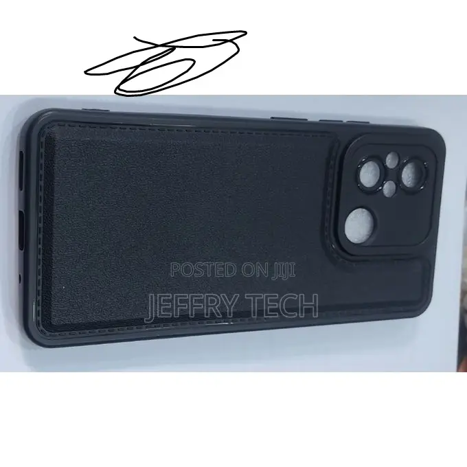 Silicon Protective Back Case for Redmi 12c - Black