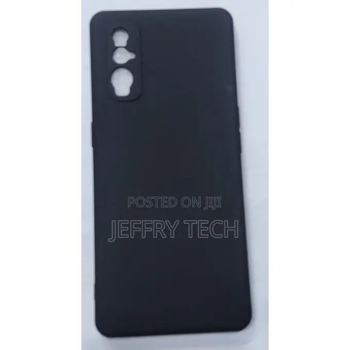 Silicon Back Case for Oppo Find X2- Black