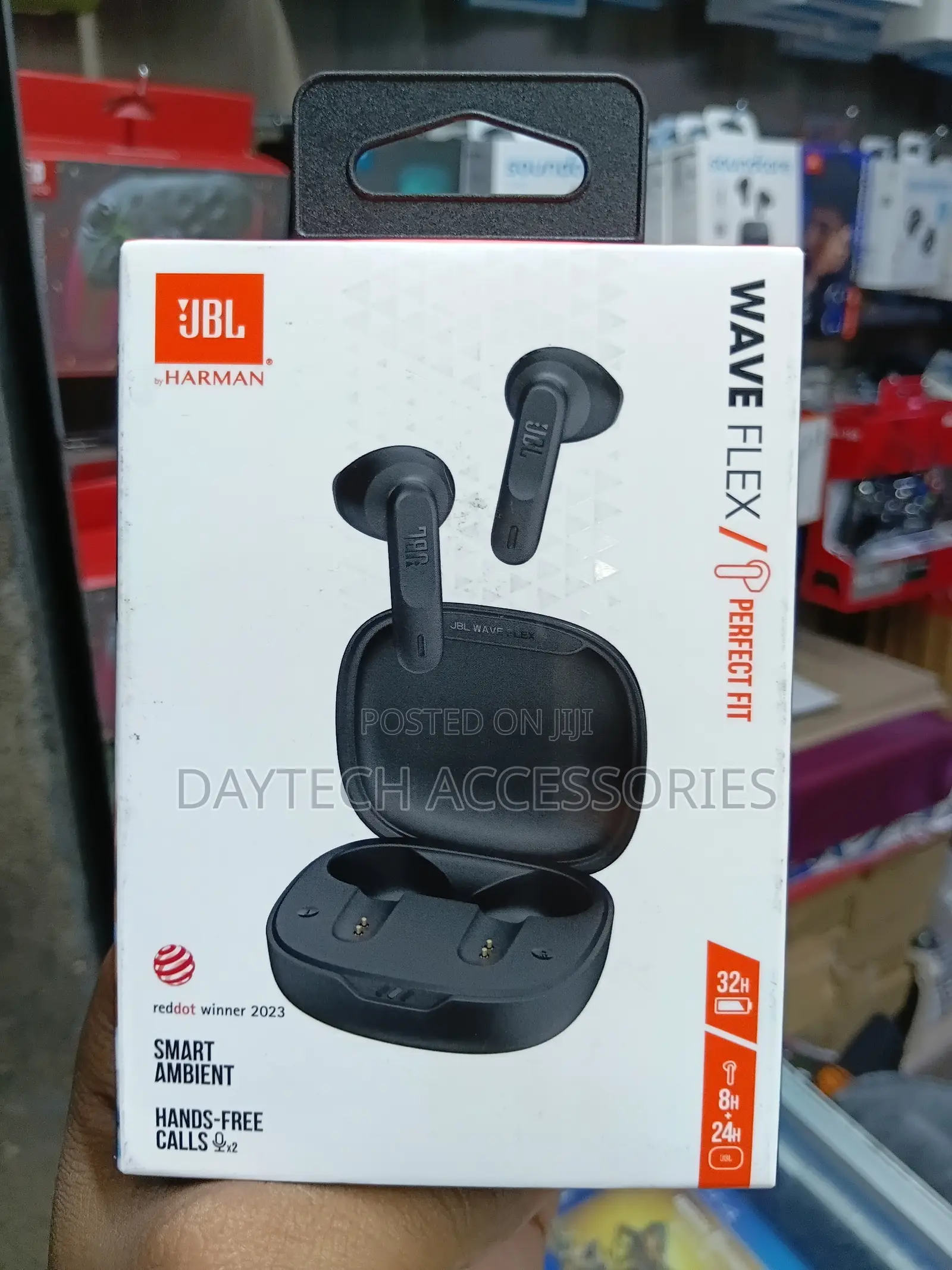 These Are JBL Wave Buds True Wireless Earbuds in Black.