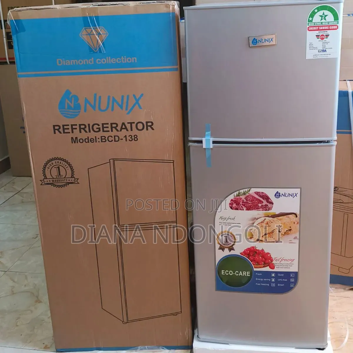 Nunix 138 Litres Fridge